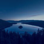 Lake in the night